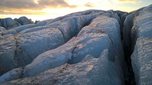 iceland  glacier  snow