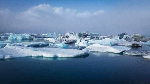 iceland  ice bergs  sea