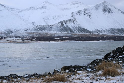 iceland  winter  sea