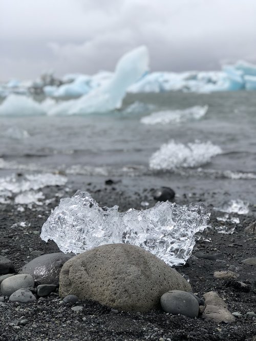 iceland  rocks  ice