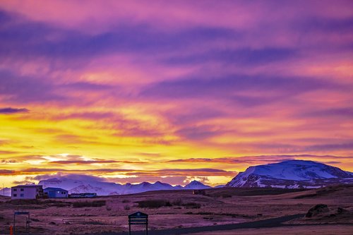 iceland  hellissandur  sunrise