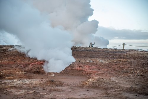 iceland  thermal  steam