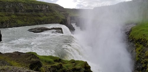 iceland  waterfall  landscape