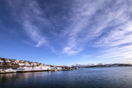 iceland snow glacial lake