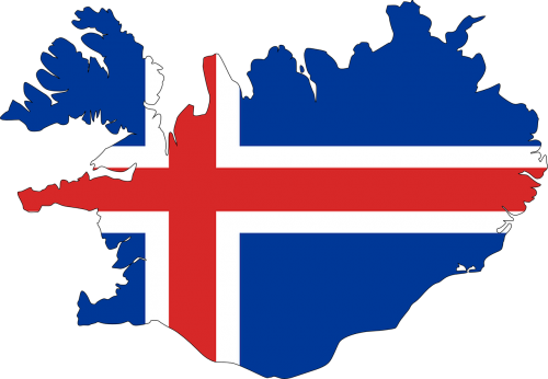 iceland map flag