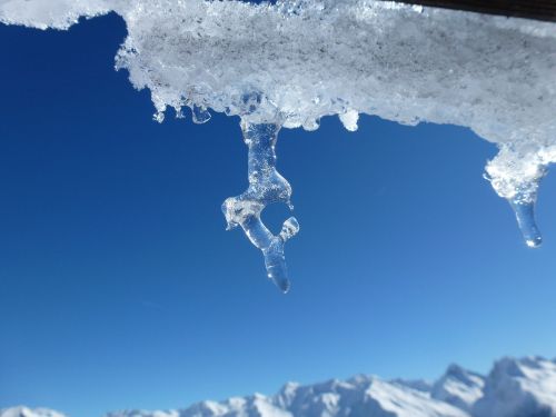 icicle mountains snow