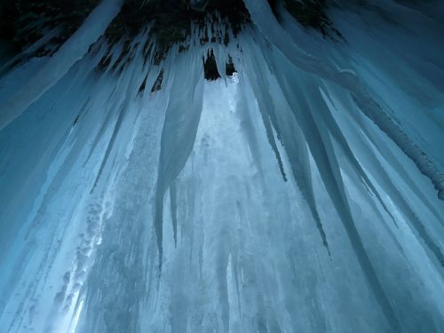icicle impressive urach waterfall