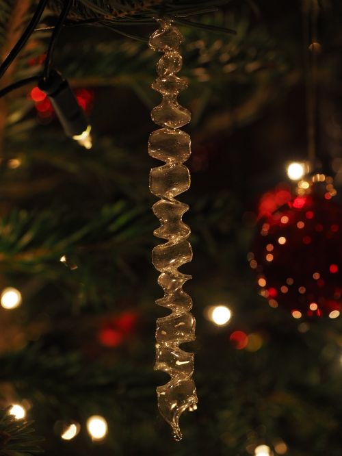 icicle glass jewellery christmas