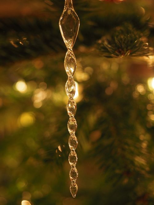 icicle glass jewellery christmas