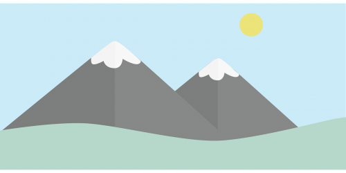 icon landscape mountains