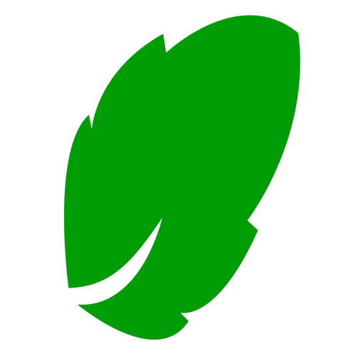 icon leaf green