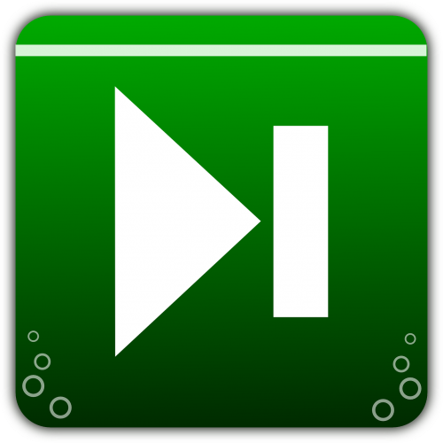 icon green button