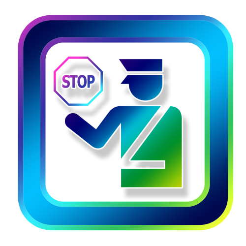 icon stop cop