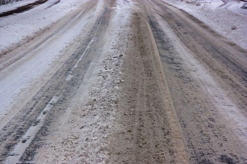 icy roads snow smoothness slush