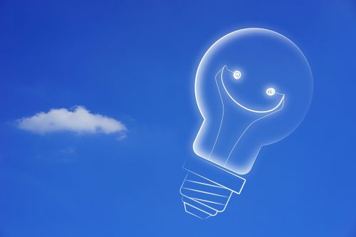 idea light bulb enlightenment