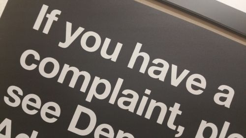 If You Have Complaints