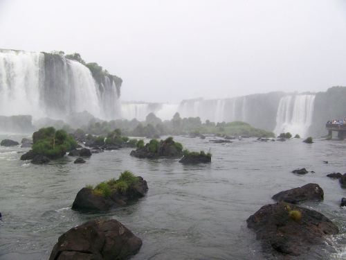 iguazu cascade falls landscape