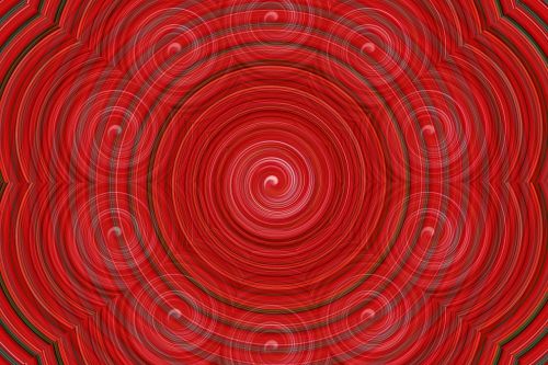 illusion red swirls
