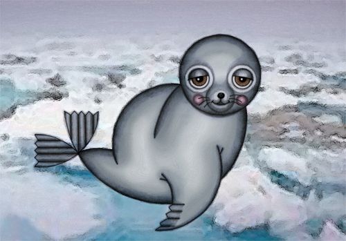 illustration drawing seal