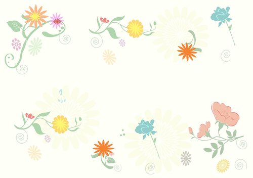 illustration  flowers  background