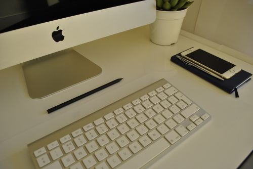 imac desk white