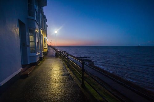 in the evening sea cromer