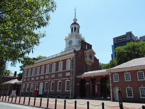 independence hall  philadelphia  historic