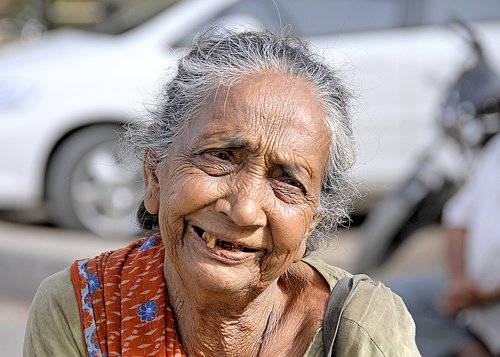 india  lady  old
