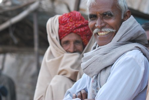india  men  smiling