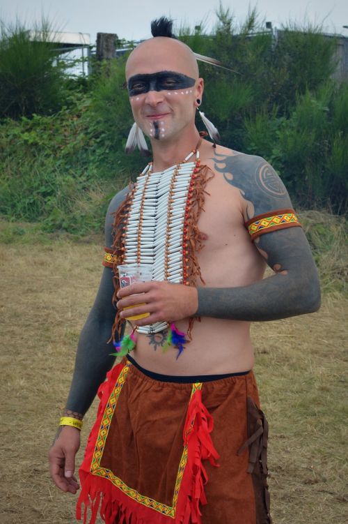 indian dress up man