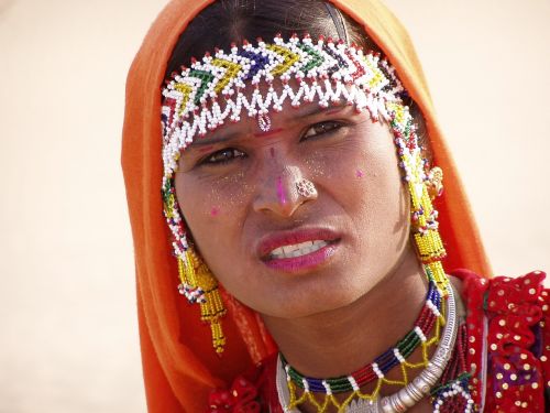 indian woman desert woman