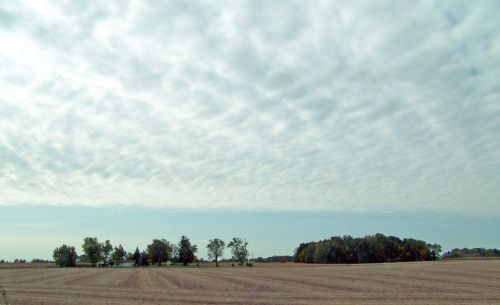 Indiana Field And Clouds