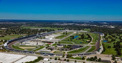 indianapolis motor speedway aerial view auto racing