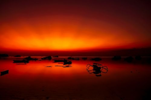 indonesia sunset dusk