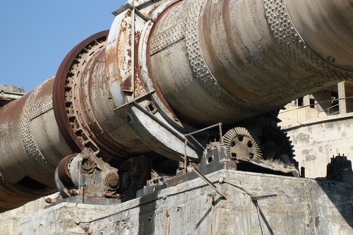 industrial  ruin  cement