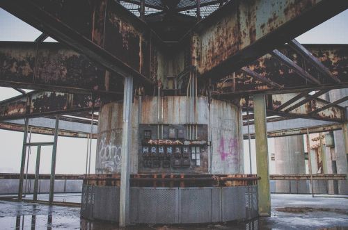 industrial graffiti rust