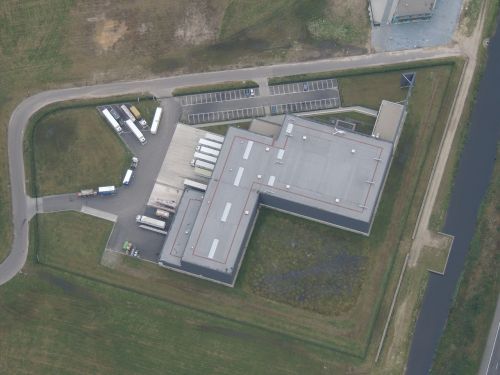 industrial area factory airphoto