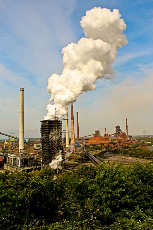 industry pollution chimneys
