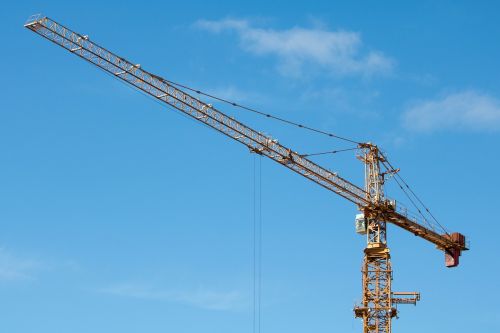 industry tower cranes sky