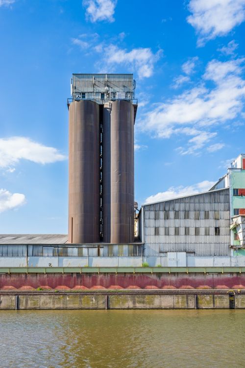 industry industrial landscape water