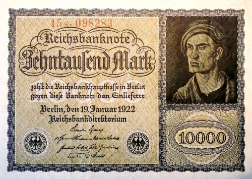 inflation money 1922