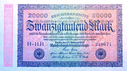 inflation money 1923