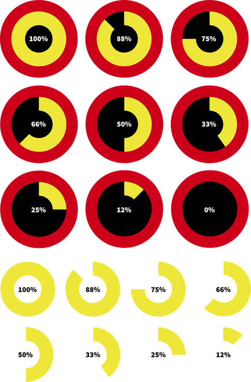 infographic  icon  percentage