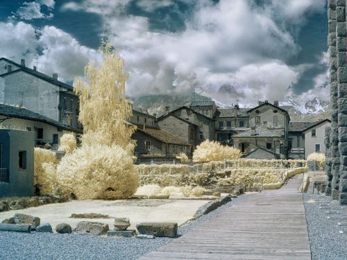 infrared aosta mountain