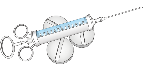 injection syringe pills