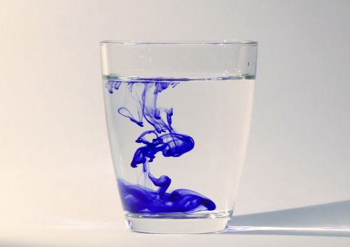 ink water water glass