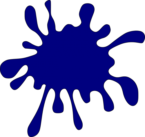 ink blue splat