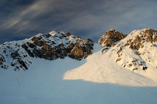 innsbruck mountains evening sun