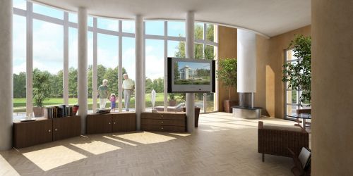 interior villa rendering