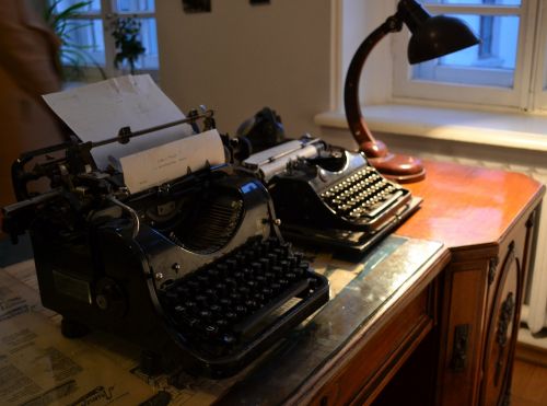 interior museum typewriter